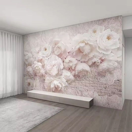 Light Luxury Flowers Picture Background Tapestry Bedroom Bedside Living Room Fabric Wallpaper Mural